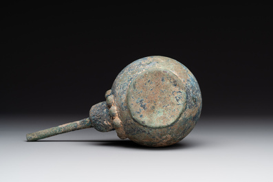 A group of seven bronze and pottery objects, Syria, Persia, and Luristan, 3rd C. and earlier