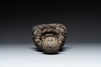 A Chinese bronze Buddha, Ming