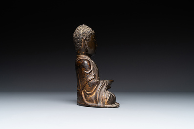 A Chinese bronze Buddha, Ming