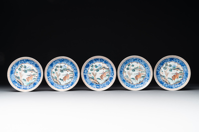 A Chinese famille rose 20-piece tea service, Yongzheng/Qianlong