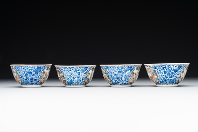 A Chinese famille rose 20-piece tea service, Yongzheng/Qianlong