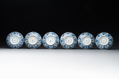 A varied collection of Chinese blue and white, grisaille and famille verte porcelain, Kangxi and later