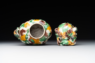A Chinese sancai 'luduan' censer, Kangxi