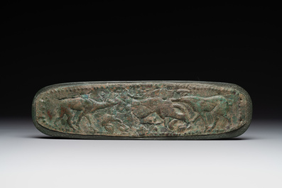A group of seven bronze and pottery objects, Syria, Persia, and Luristan, 3rd C. and earlier