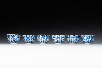 A varied collection of Chinese blue and white, grisaille and famille verte porcelain, Kangxi and later