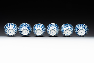 A varied collection of Chinese blue and white, grisaille and famille verte porcelain, Kangxi and later