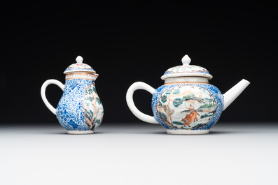 A Chinese famille rose 20-piece tea service, Yongzheng/Qianlong