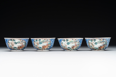 A Chinese famille rose 20-piece tea service, Yongzheng/Qianlong