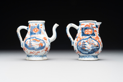 A varied collection of fourteen Chinese Imari-style wares, Kangxi/Qianlong