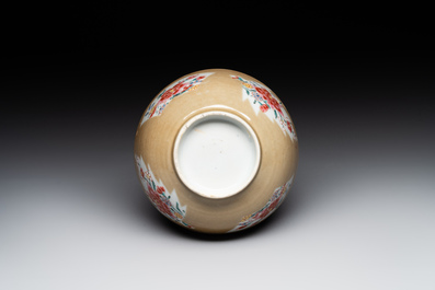 Two Chinese famille rose teapots and a bowl, Qianlong
