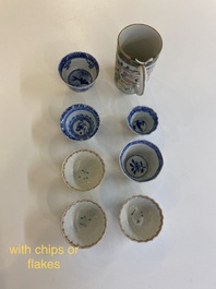 A very extensive collection of Chinese cups and saucers, Kangxi and later