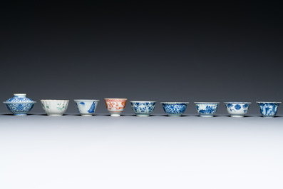 A very extensive collection of Chinese cups and saucers, Kangxi and later