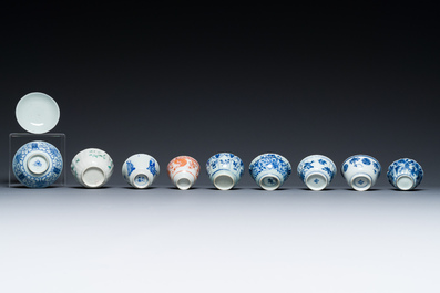 A very extensive collection of Chinese cups and saucers, Kangxi and later