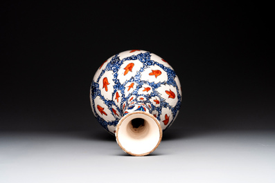An Iznik-style bottle vase, probably Samson Paris, 19th C.