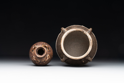 A collection of six Chinese monochrome wares, Ming