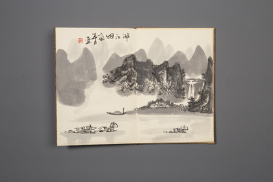Three Chinese albums: Xu Beihong 徐悲鴻(1895-1953), Bada Shanren 八大山人(1626-1705) and anonymous, ink and colour on paper