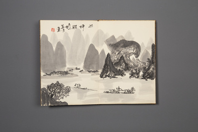 Three Chinese albums: Xu Beihong 徐悲鴻(1895-1953), Bada Shanren 八大山人(1626-1705) and anonymous, ink and colour on paper