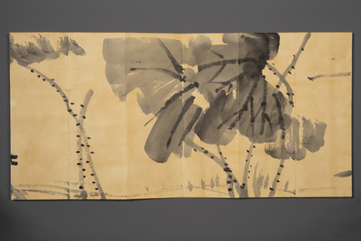 Three Chinese albums: Xu Beihong 徐悲鴻(1895-1953), Bada Shanren 八大山人(1626-1705) and anonymous, ink and colour on paper