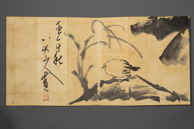 Three Chinese albums: Xu Beihong 徐悲鴻(1895-1953), Bada Shanren 八大山人(1626-1705) and anonymous, ink and colour on paper