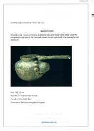 A group of seven bronze and pottery objects, Syria, Persia, and Luristan, 3rd C. and earlier
