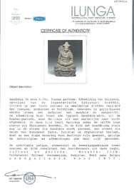 Four Gandhara grey schist fragments with Buddha and Bodhisattva, 1st/3rd C.