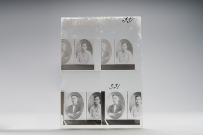 A collection of 83 wet-collodion portrait negatives on glass, China, 19th C.