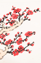 Lu Yanshao 陆俨少 (1909-1993): 'Plum blossom', ink on paper, dated 1986