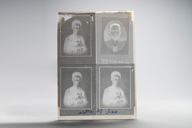 A collection of 83 wet-collodion portrait negatives on glass, China, 19th C.