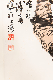 Lu Yanshao 陆俨少 (1909-1993): 'Plum blossom', ink on paper, dated 1986