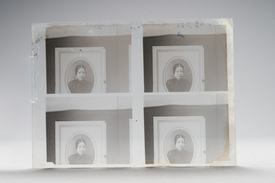A collection of 83 wet-collodion portrait negatives on glass, China, 19th C.