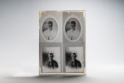 A collection of 83 wet-collodion portrait negatives on glass, China, 19th C.