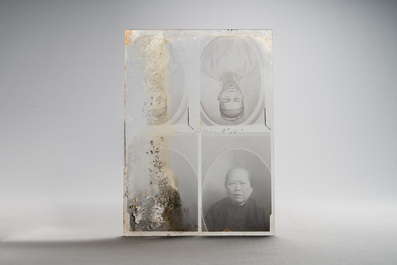 A collection of 83 wet-collodion portrait negatives on glass, China, 19th C.