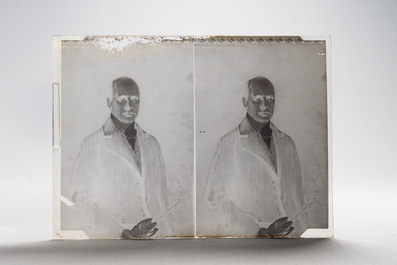 A collection of 83 wet-collodion portrait negatives on glass, China, 19th C.