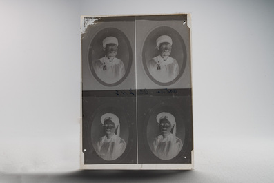 A collection of 83 wet-collodion portrait negatives on glass, China, 19th C.
