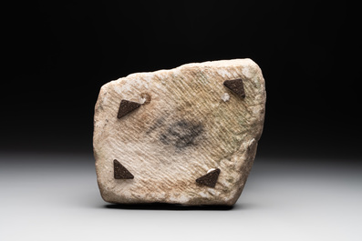 A Chinese Tang-style marble lion, 19/20th C.