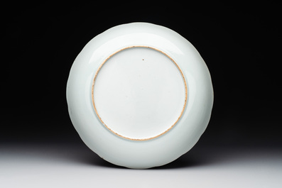 Eleven Chinese famille rose plates and dishes with fine floral design, Qianlong
