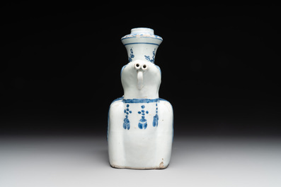 A Chinese blue and white 'elephant' kendi, Wanli