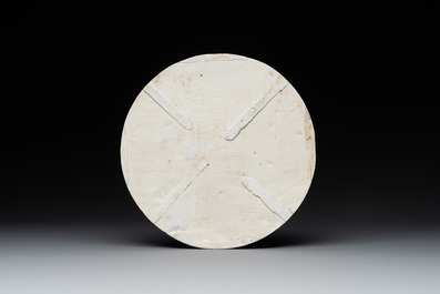 A Chinese famille verte 'Xi Xiang Ji' plaque, Kangxi
