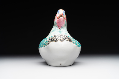 A Japanese Kakiemon model of mandarin duck, Edo, late 17th C.