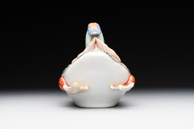 A Japanese Kakiemon model of mandarin duck, Edo, late 17th C.