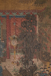 Chinese school: 'Qianlong's banquet', ink and colour on silk, Qing or later
