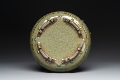 A Chinese Jun-glazed narcissus bowl, probably Ming