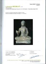 A Cambodian sandstone Buddha, pre-Angkor, 7/8th C.