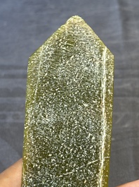 Three Chinese green nephrite jade ceremonial blades, Shang, 12th C. B.C.