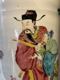 A fine Chinese famille rose 'Sanxing' vase, Yongzheng