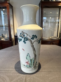 A fine Chinese famille rose 'Sanxing' vase, Yongzheng