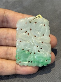 A varied collection of jewellery in jade and lapis lazuli, including gold mounts, China, 19/20th C.