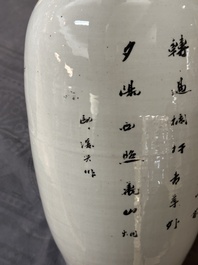 Five various Chinese famille rose vases, 19/20th C.