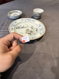A Chinese famille rose 20-piece tea service, Yongzheng/Qianlong