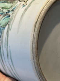 A fine Chinese famille rose 'Sanxing' vase, Yongzheng